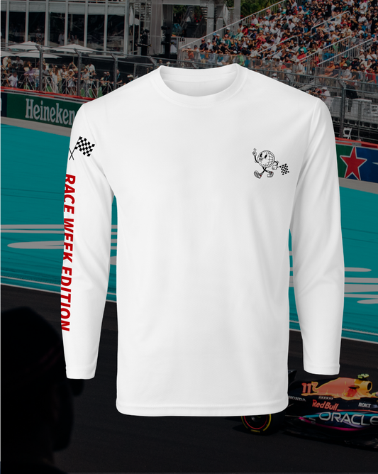 BOH X Miami Race Week Edition Long Sleeve Tee - White