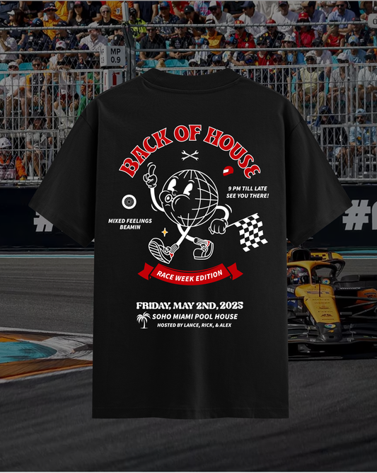 BOH X Miami Race Week Edition Short Sleeve Tee - Black