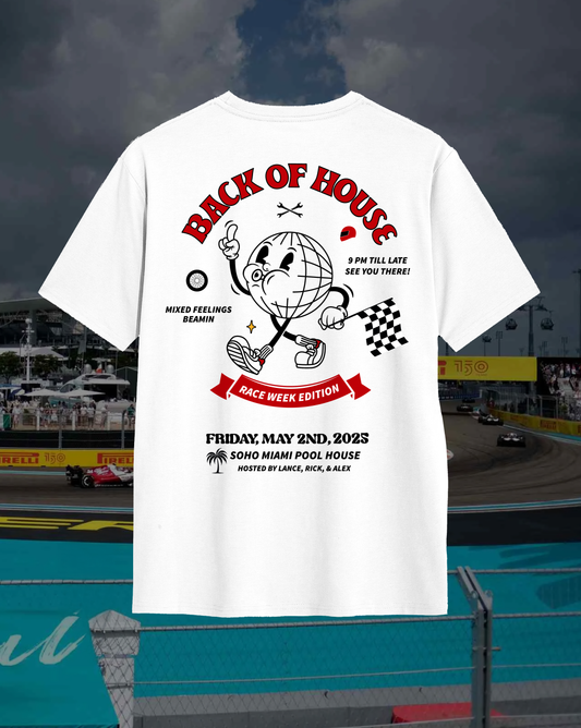 BOH X Miami Race Week Edition Short Sleeve Tee - White